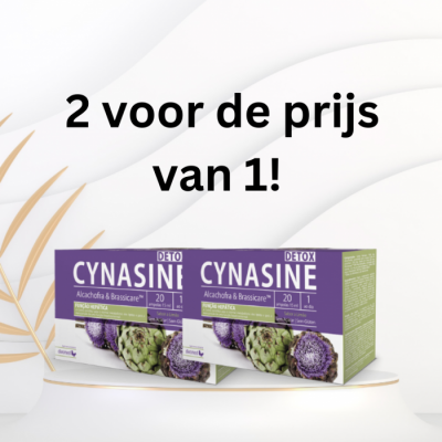 2 voor de prijs van 1! Voor het reinigen van het lichaam en het verwijderen van gifstoffen - CYNASINE DETOX